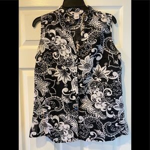 Carole Little - size M - cotton sleeveless shirt